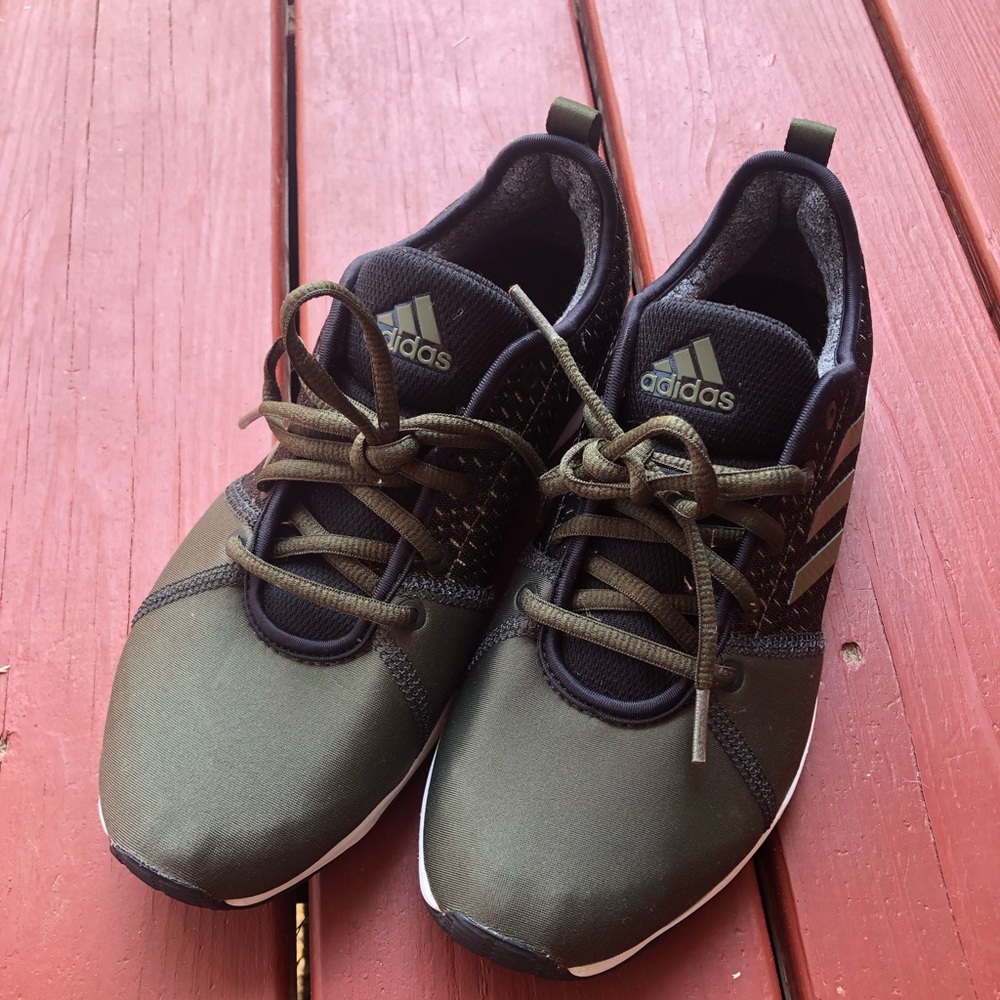 Olive green Adidas sneakers women’s 9